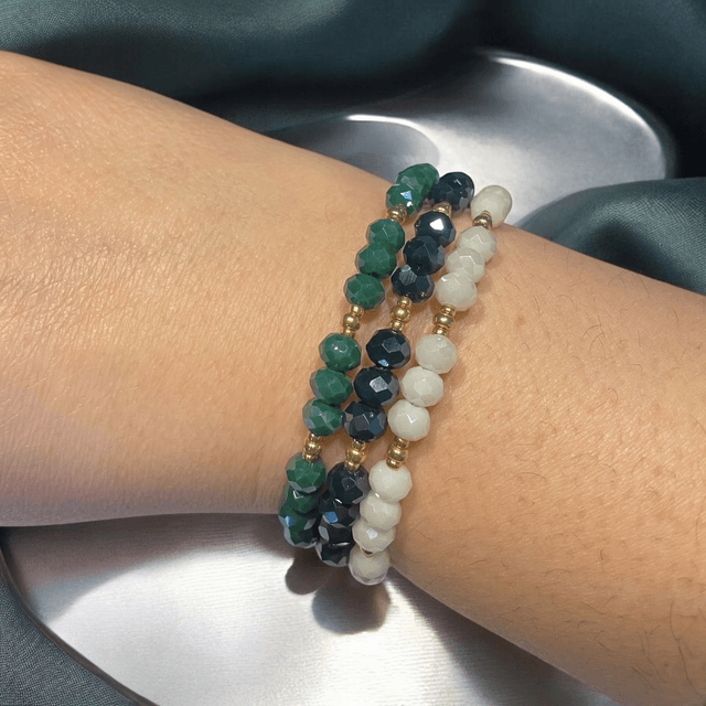Bracelet à mémoire de forme (vert - bleu - blanc)
