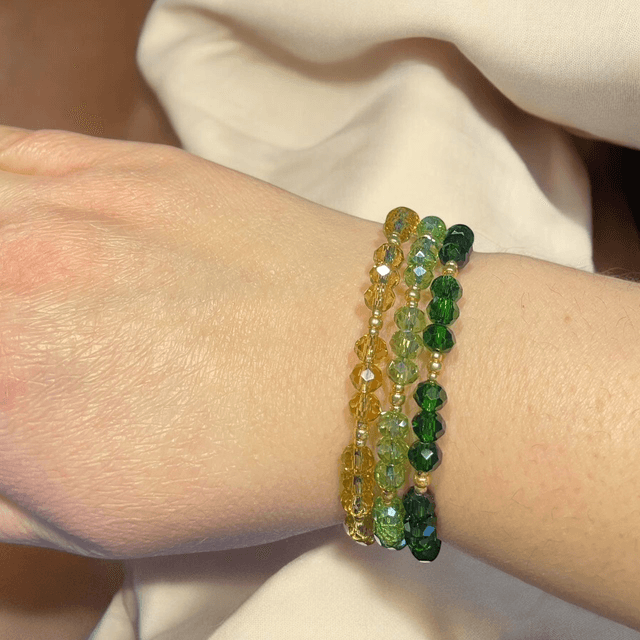 Bracelet à mémoire de forme (vert - jaune)