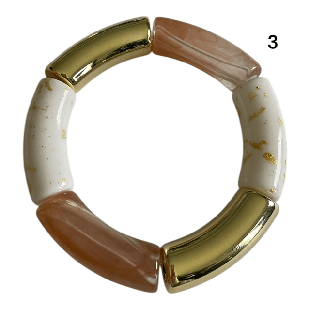 Bracelets acryliques marron