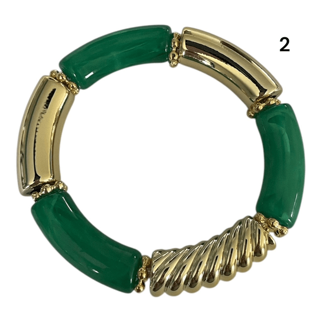 Bracelets acryliques vert