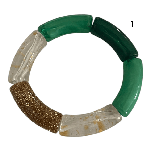 Bracelets acryliques vert