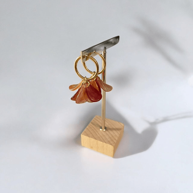 Boucles d'oreilles Ambre