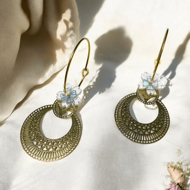 Boucles d'oreilles Eclats Nacrés